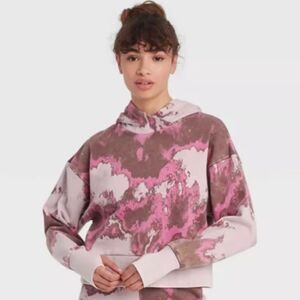 JoyLab French Terry Acid Wash Hoodie Size XL